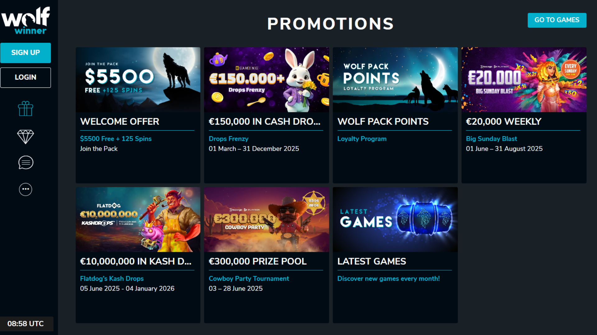 Wolf Winner promos