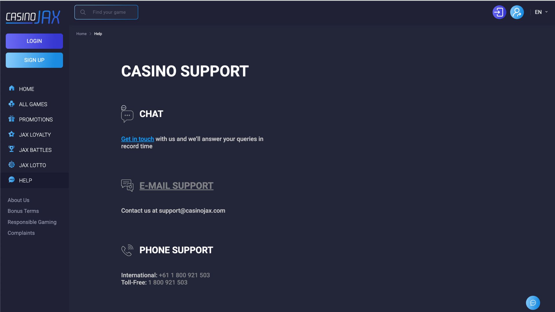 Casino Jax screenshots