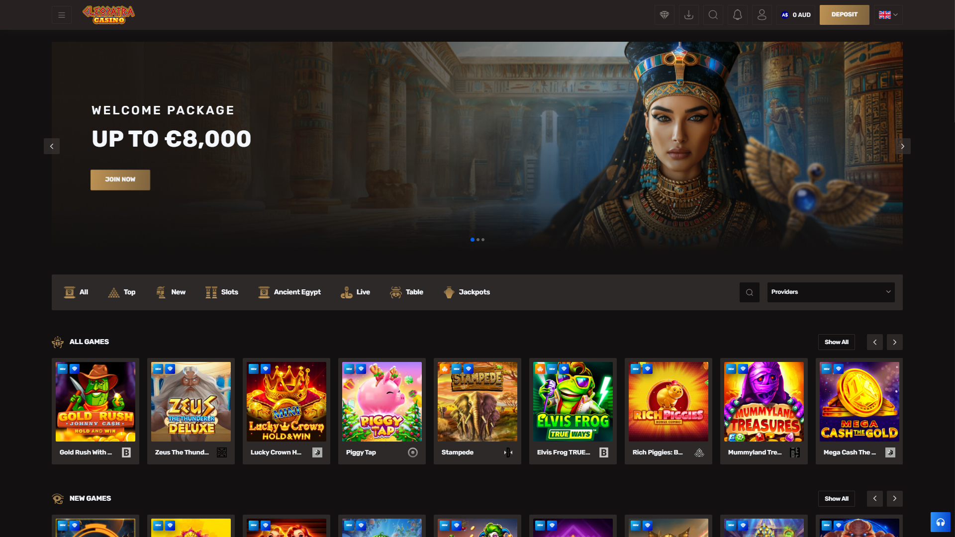 Cleopatra Casino - Lobby