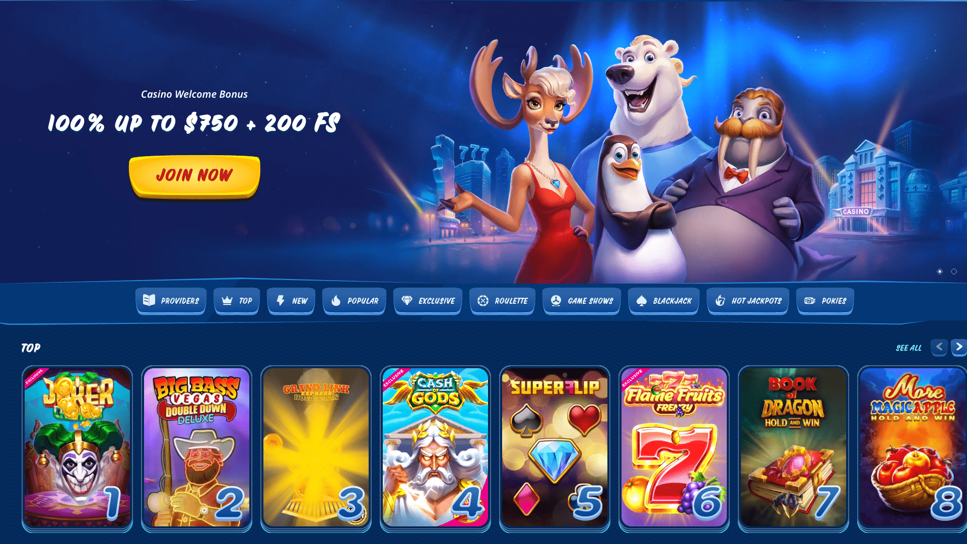 SG Casino Homepage