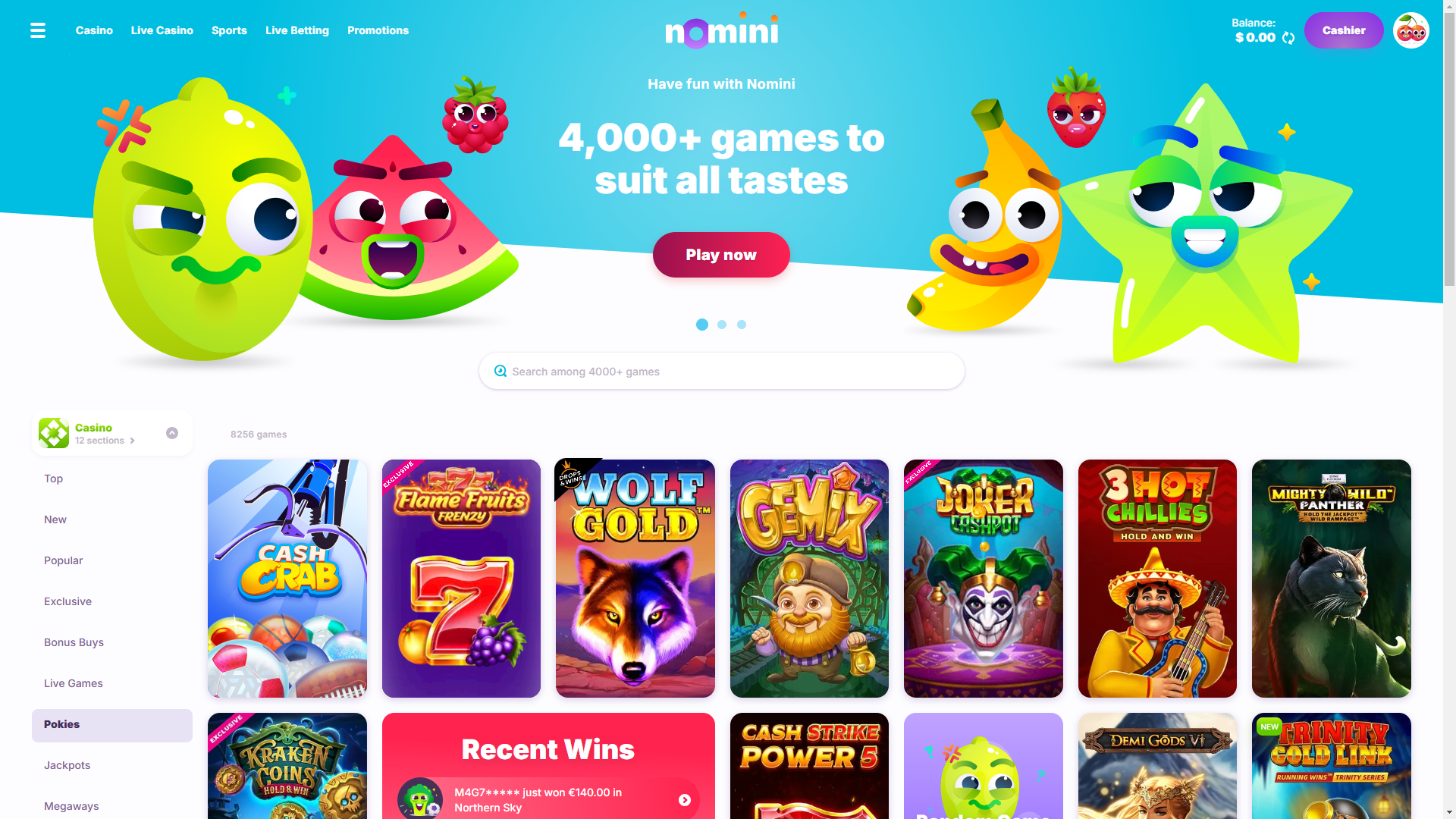 Nomini Casino - Pokies