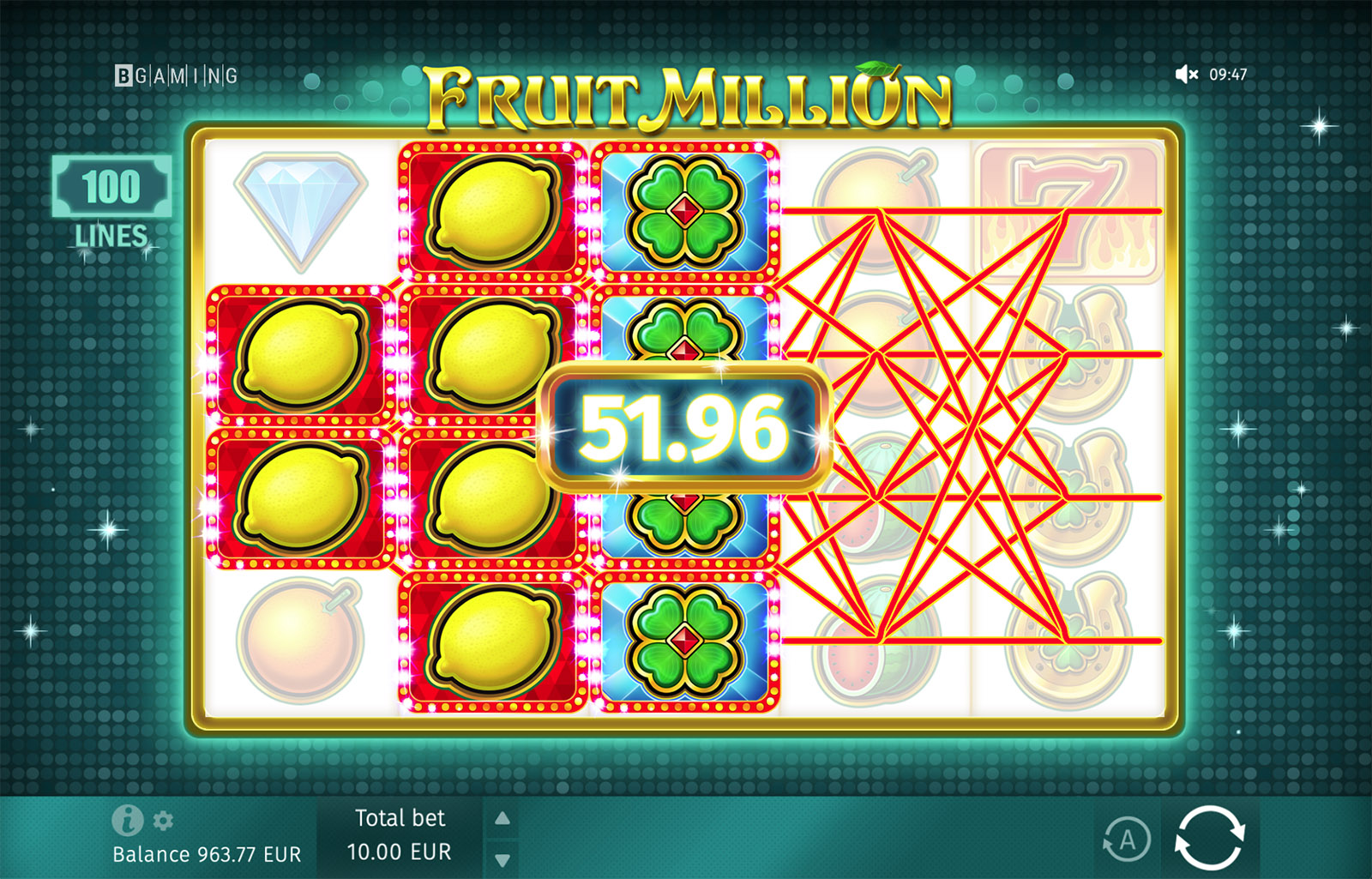Fruit Million win-2