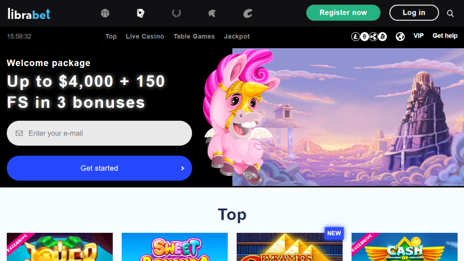 LibraBet homepage