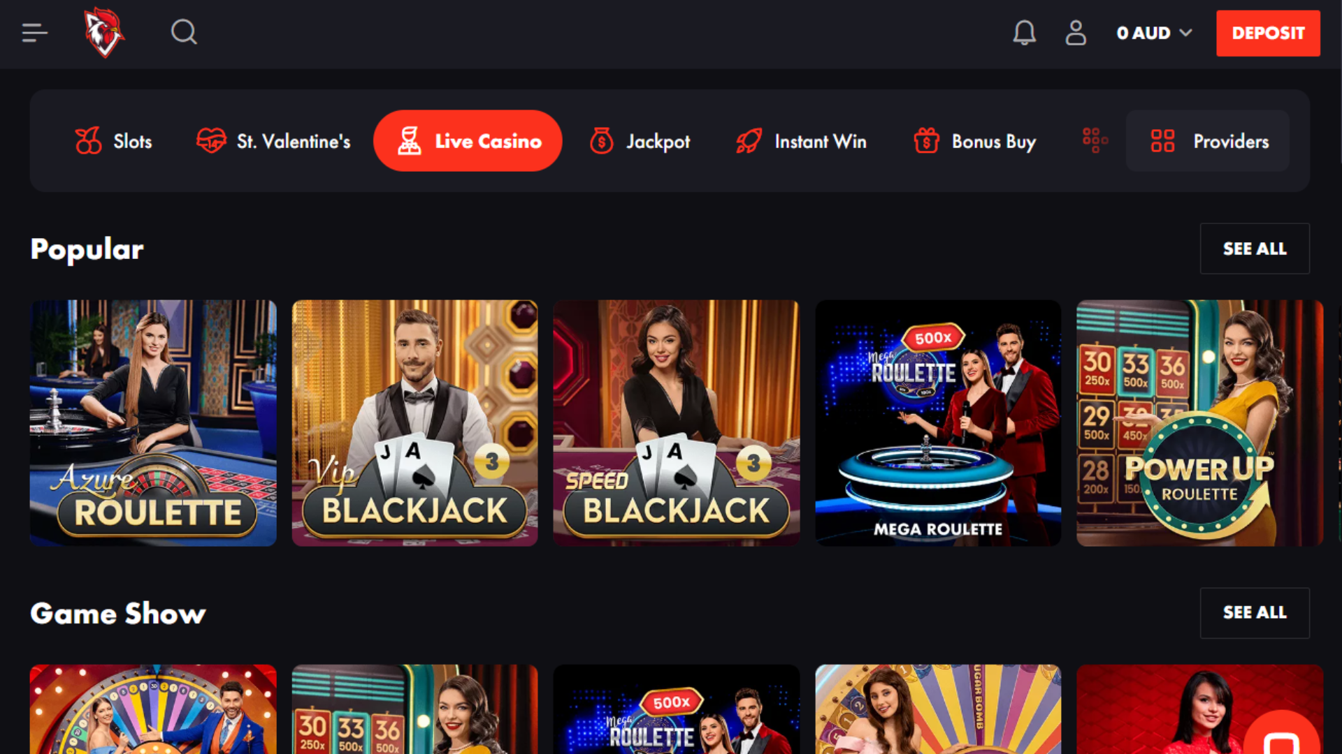 Rooster Bet Live dealers