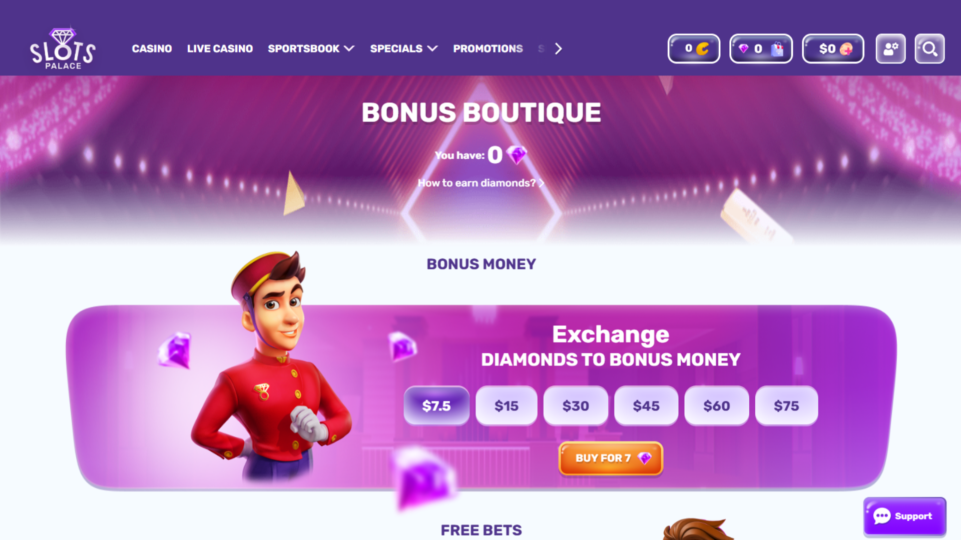 Slots Palace Bonus Boutique