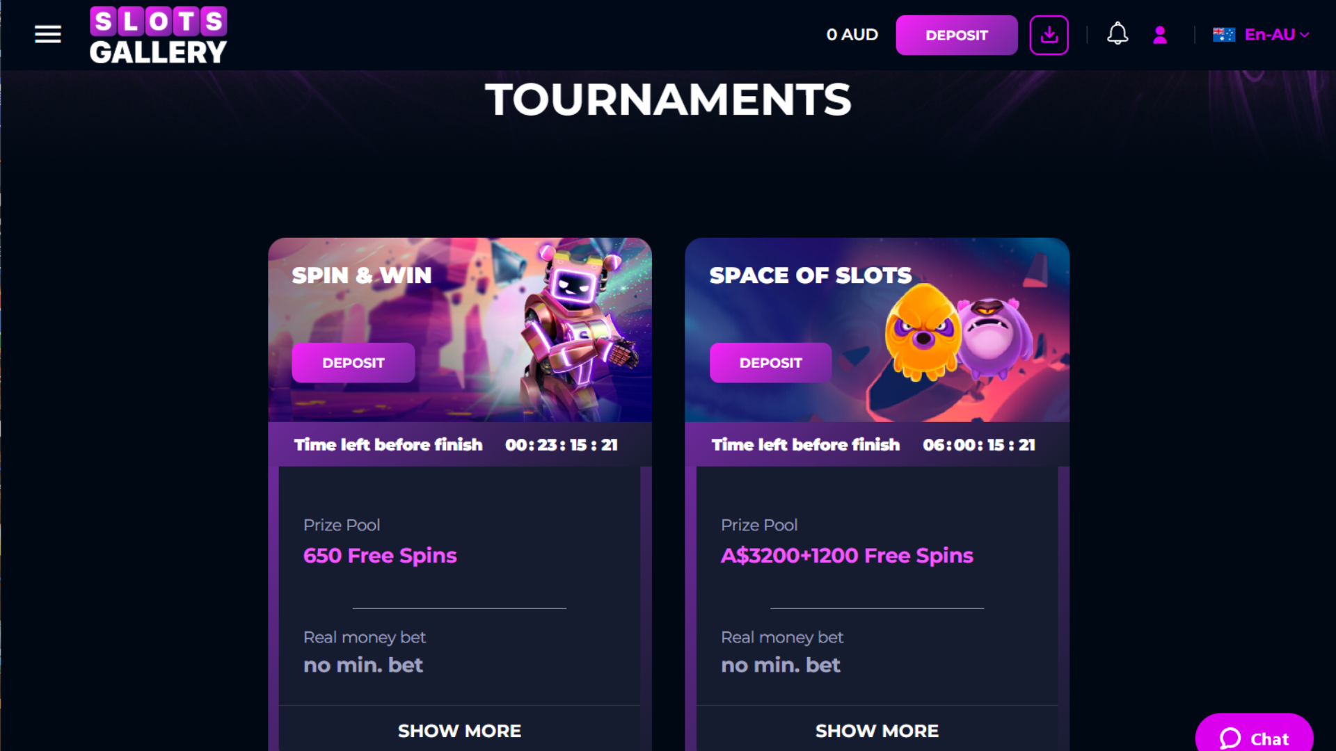 Slots Gallery - tournaments