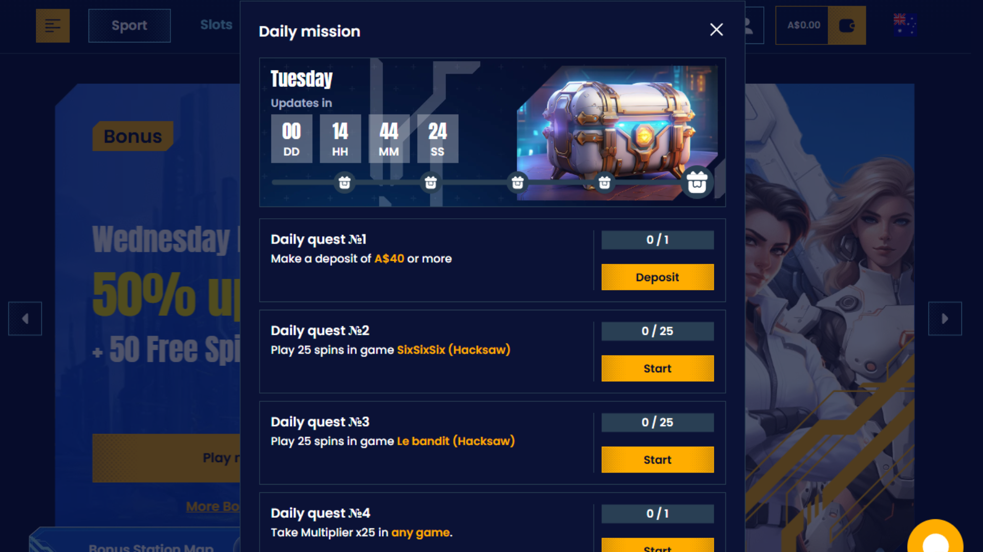 Trino daily missions