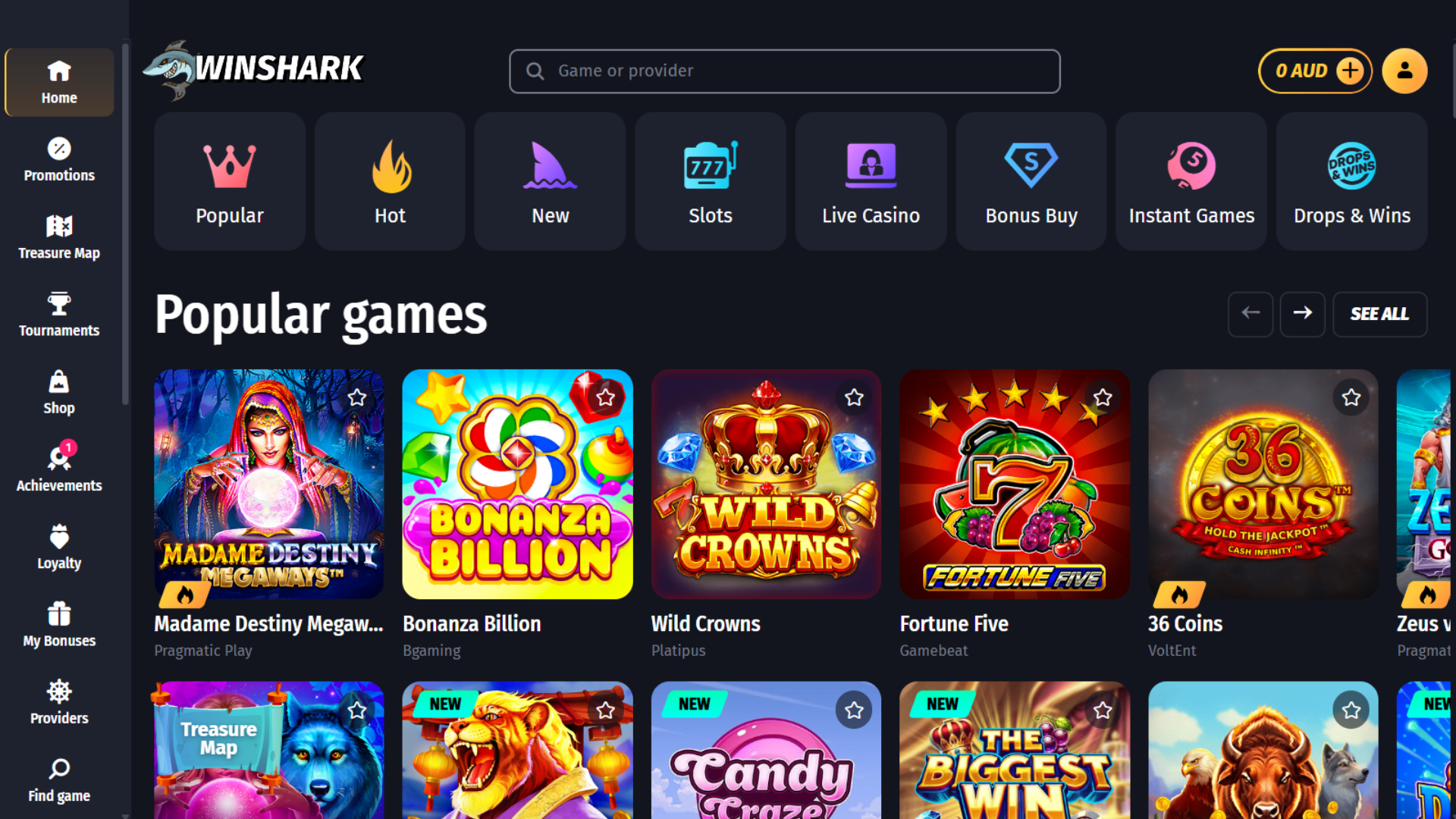 WinShark Games