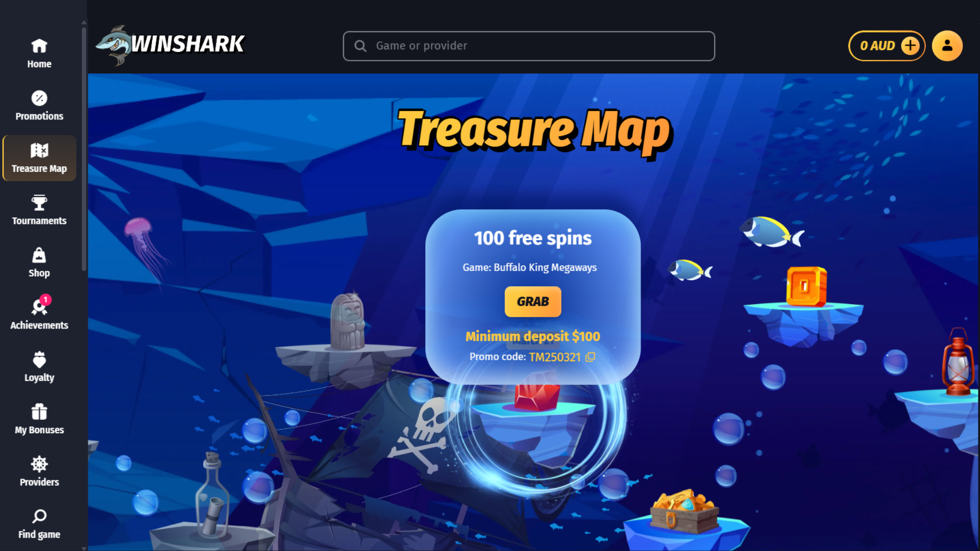 WinShark Treasure Map