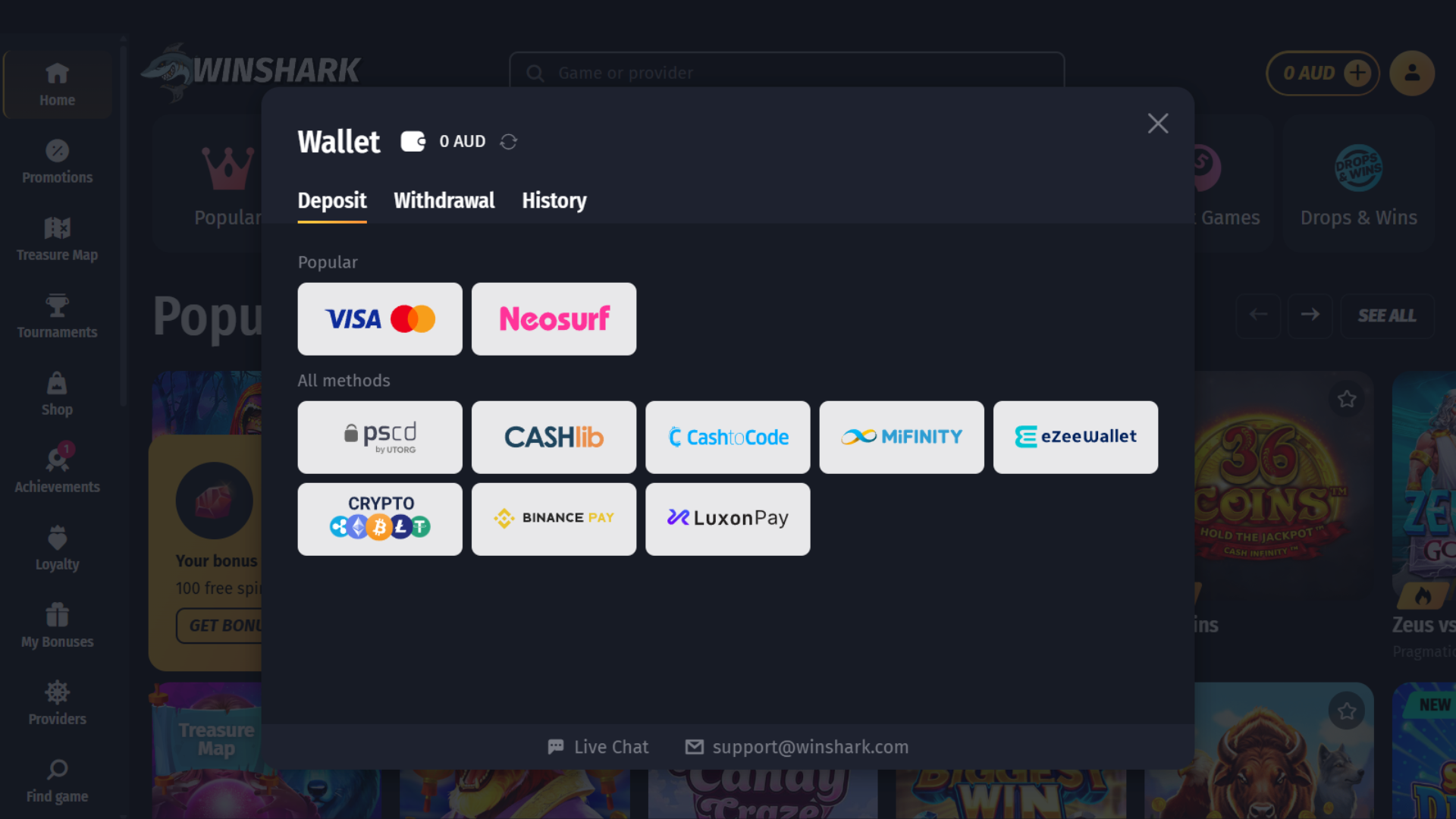 WinShark Wallet