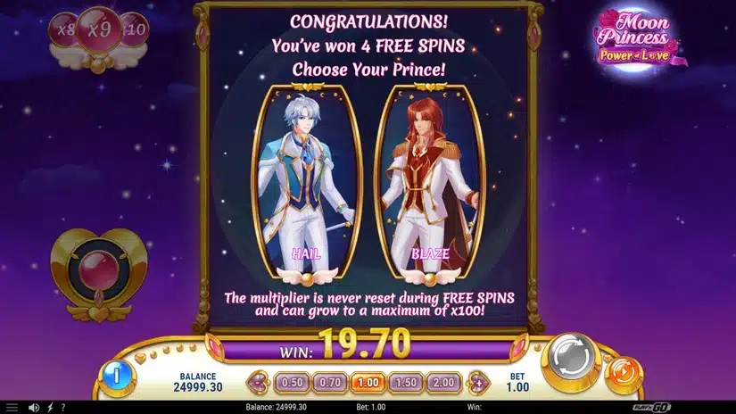 moon princess power of love free spins win