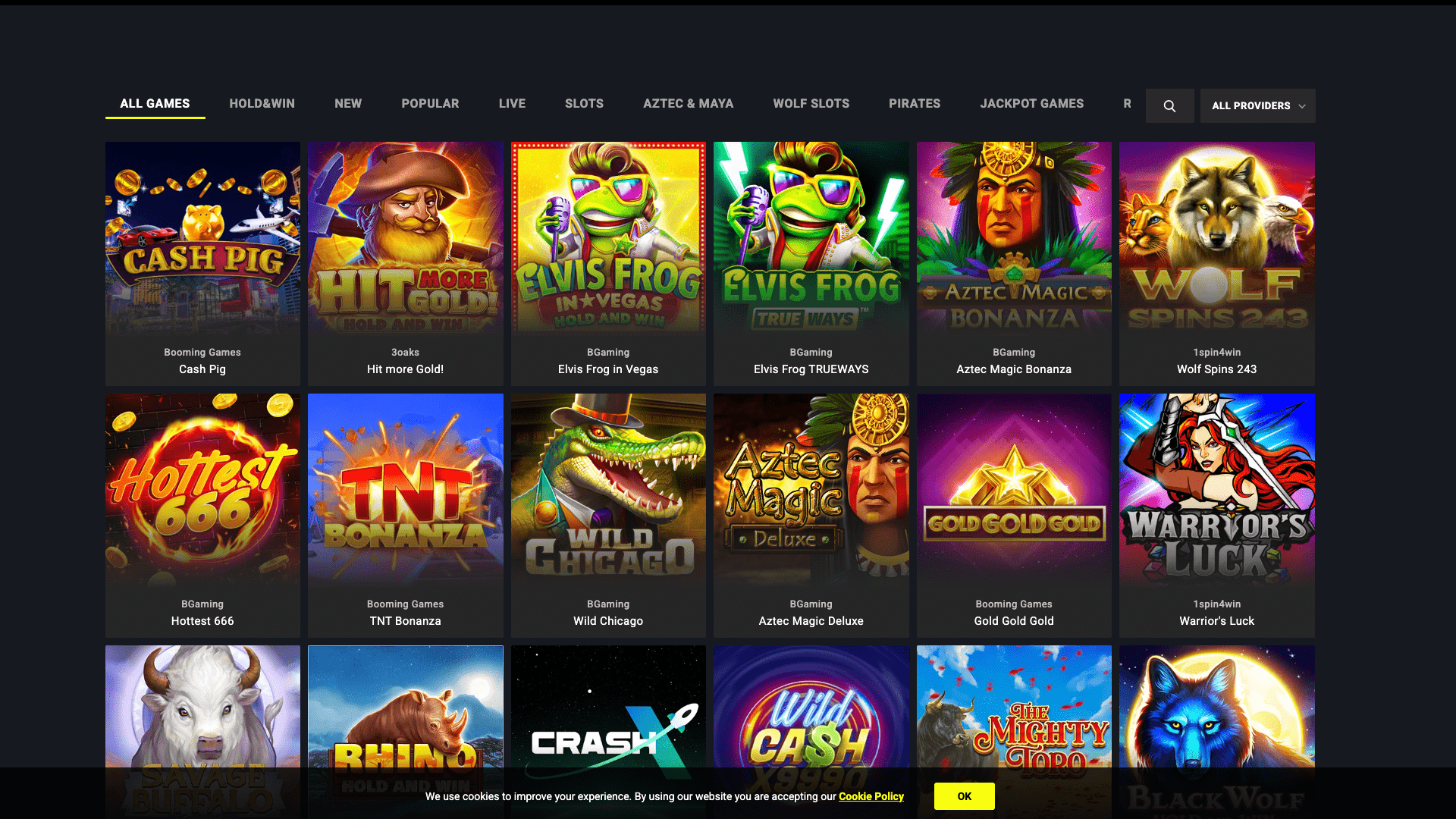 parimatch pokies games