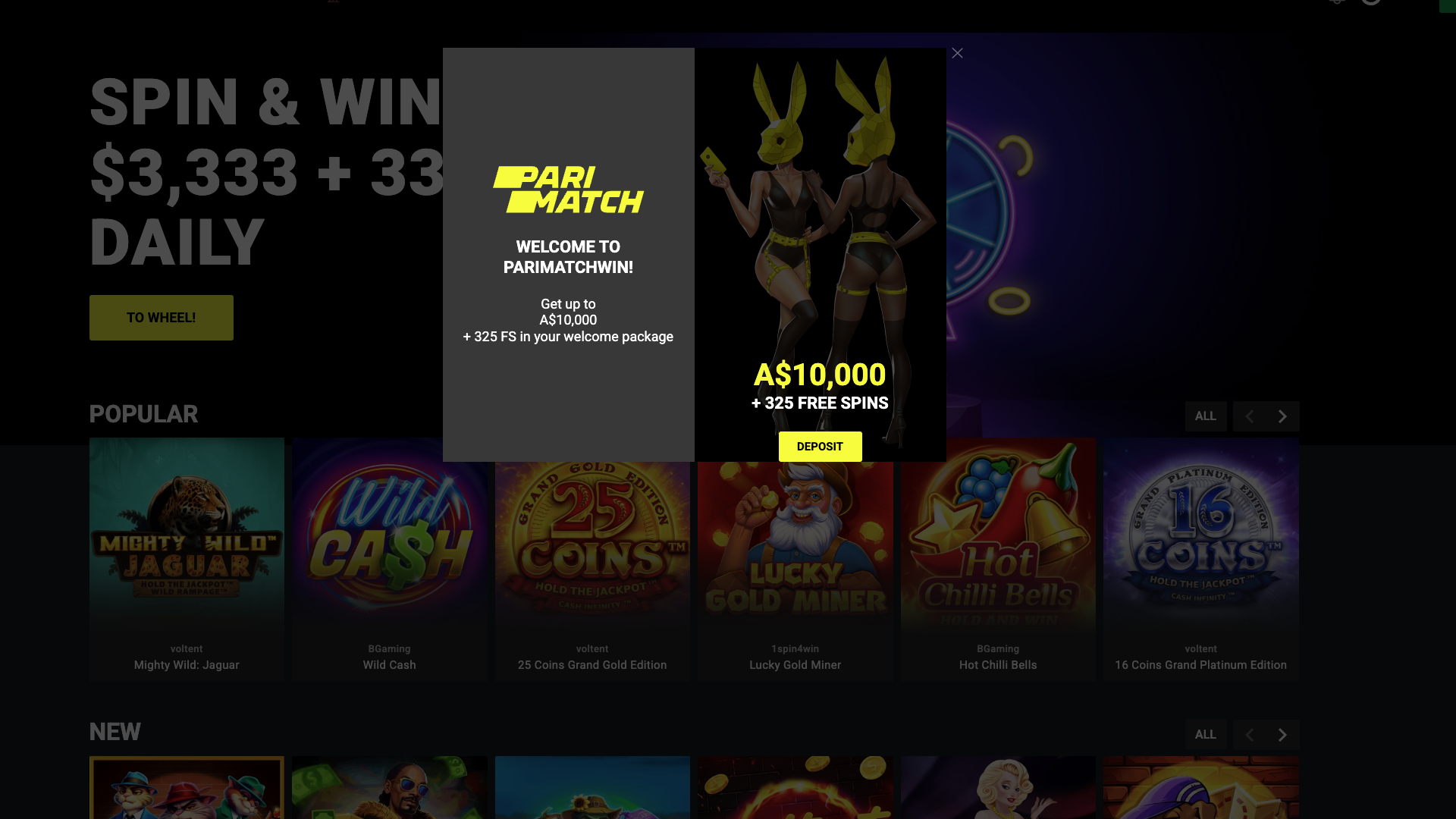parimatch sign up form completion