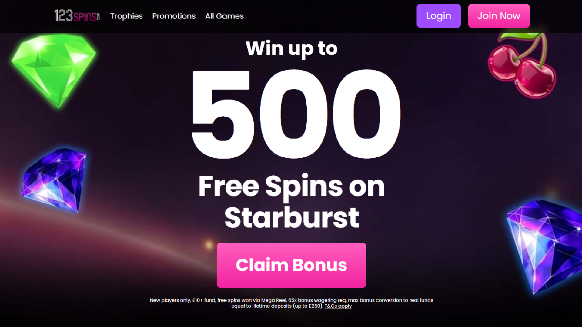 123Spins joining page