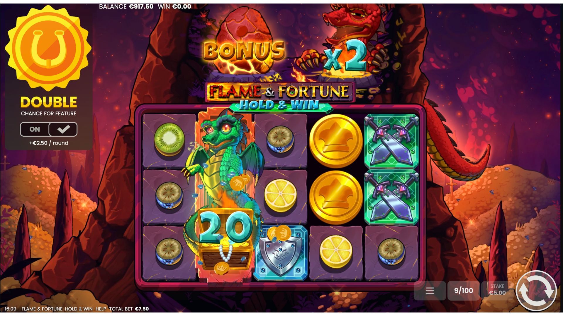 Flame & Fortune: Hold & Win pokie