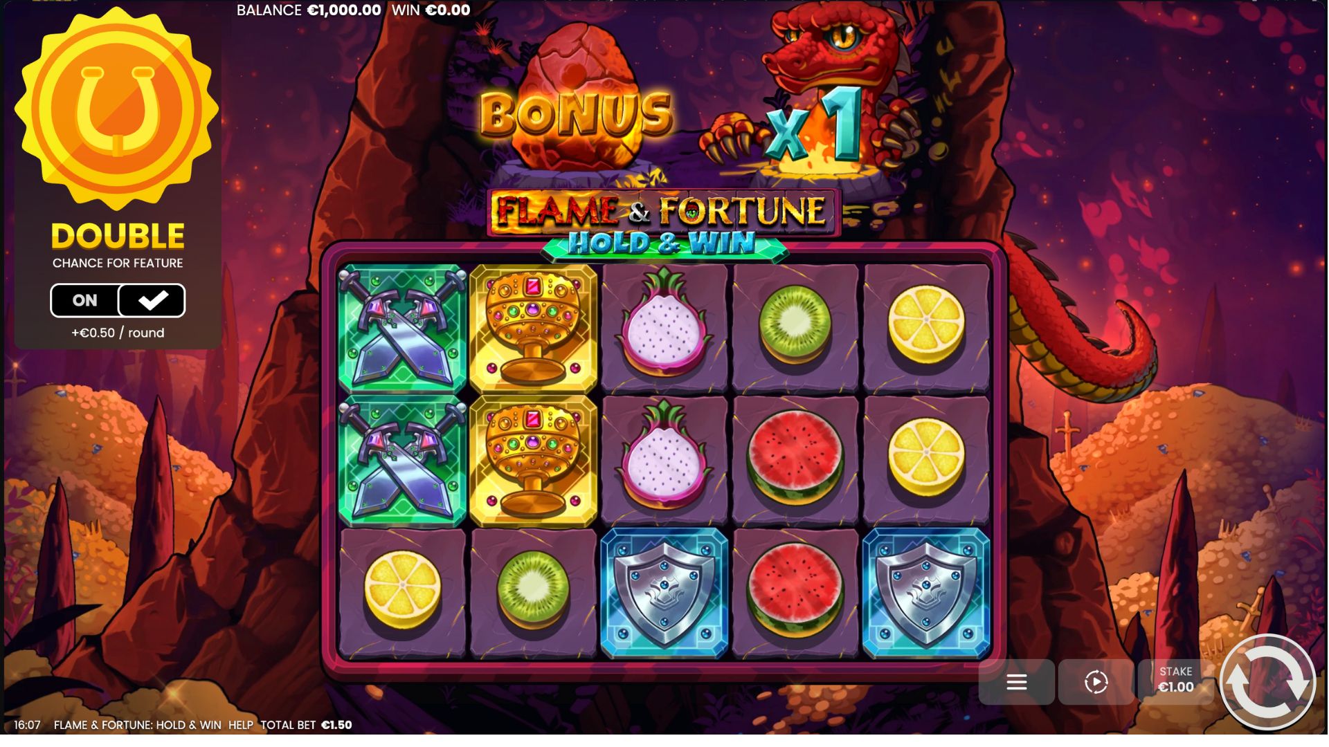 Flame & Fortune: Hold & Win pokie