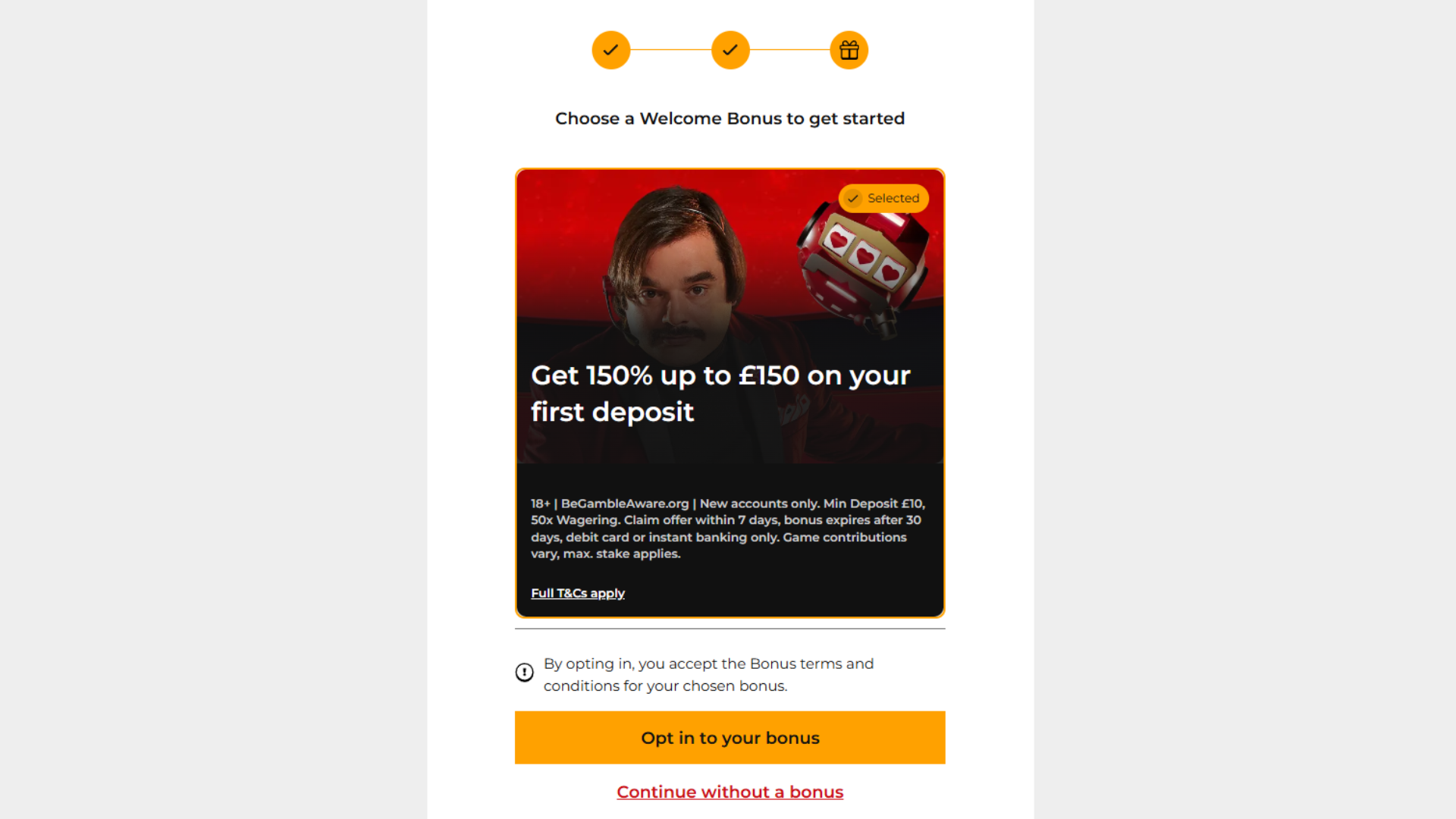 32Red signup 3