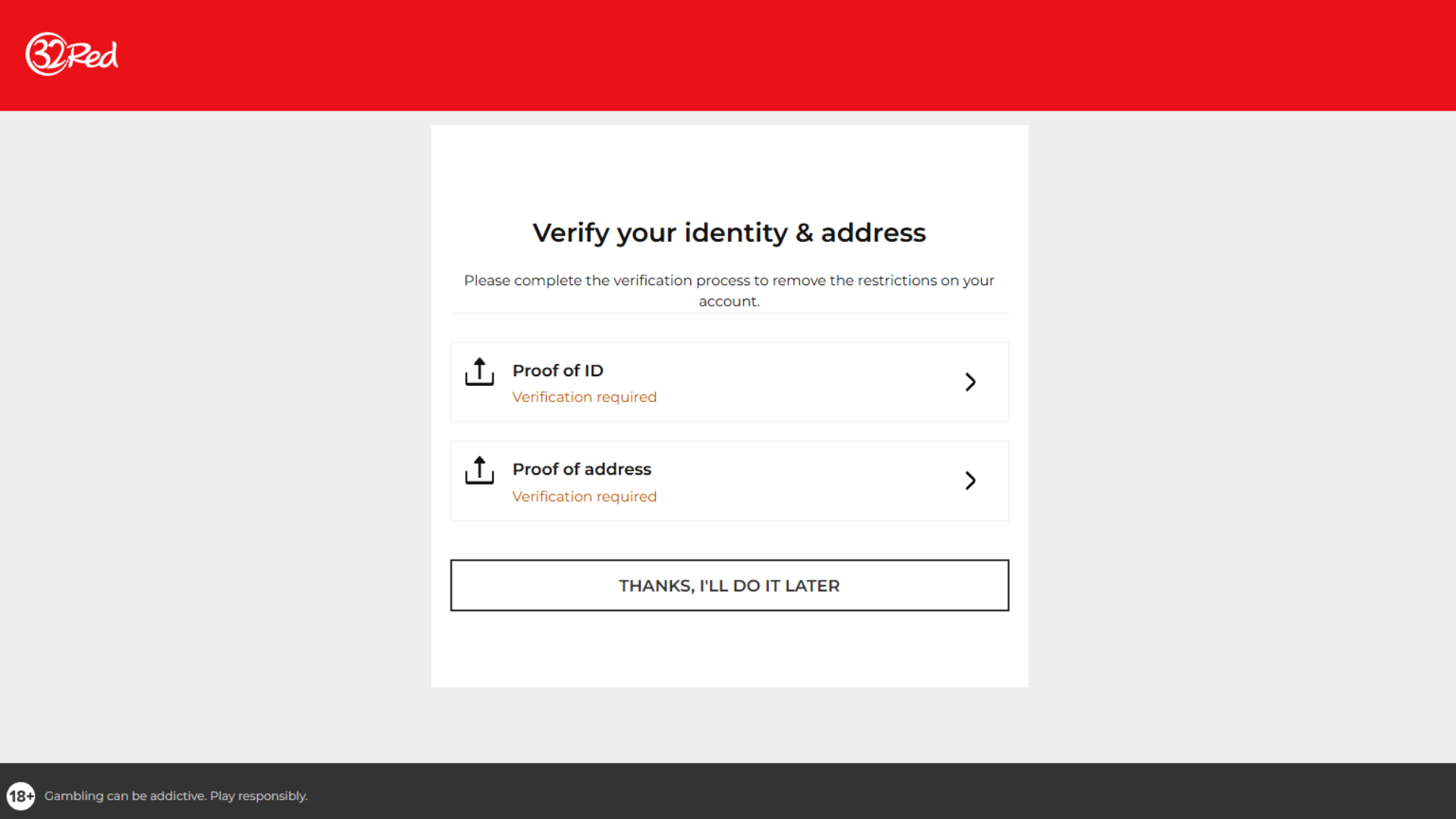 32Red signup 4