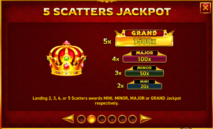 77 Gold Crown - 5 scatters jackpot
