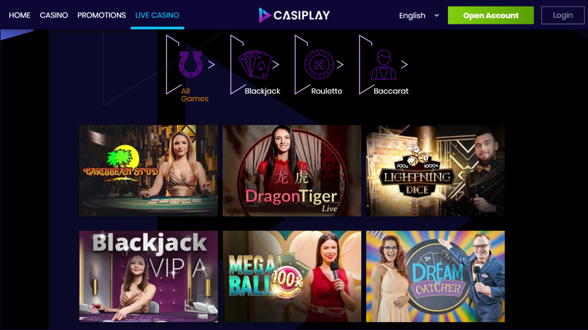 Casiplay live dealer