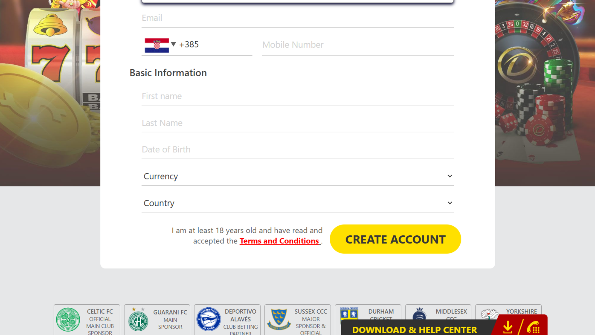 Dafabet signup