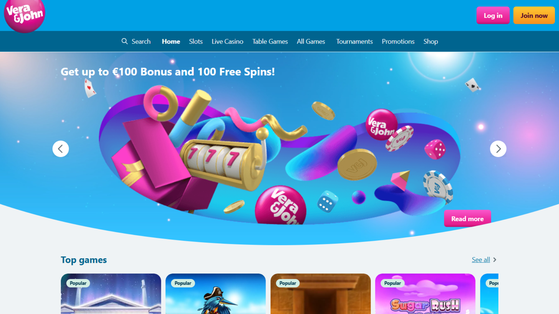 Vera & John homepage