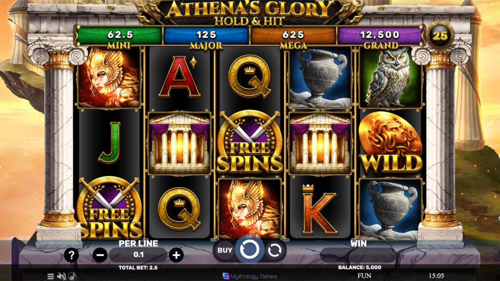 athena's glory hold and hit - main game