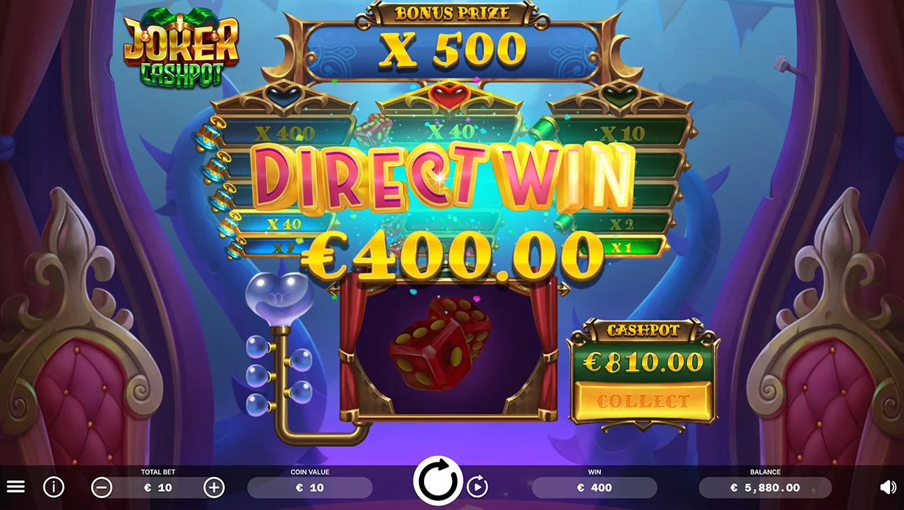 joker cashport - direct win