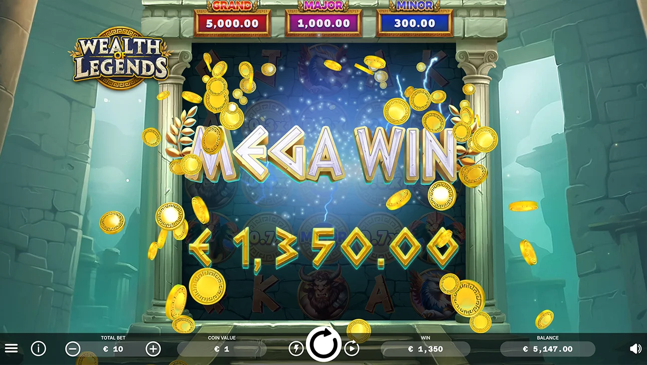 wealth of legends - mega win