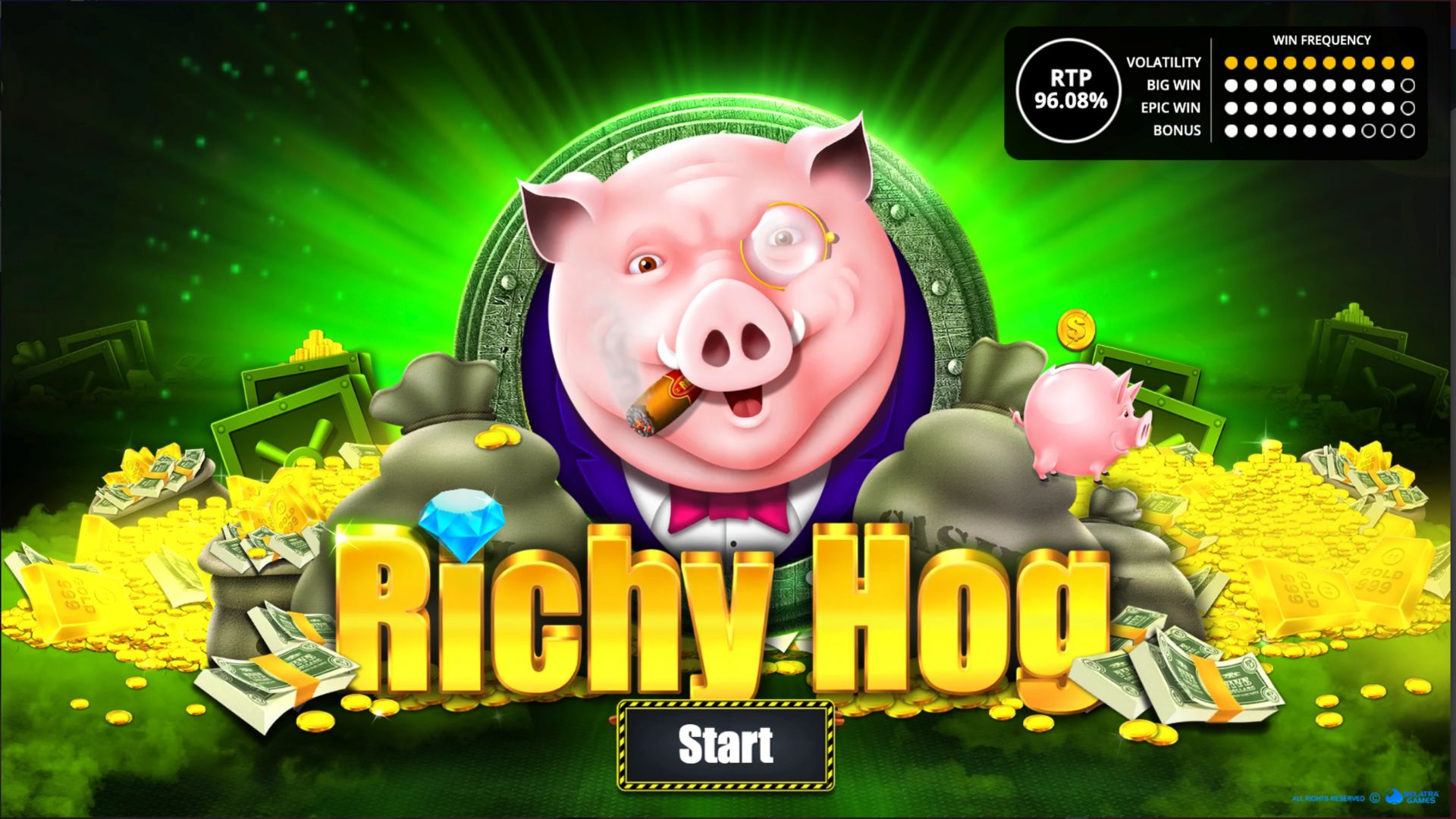 Richy Hog pokie screenshots