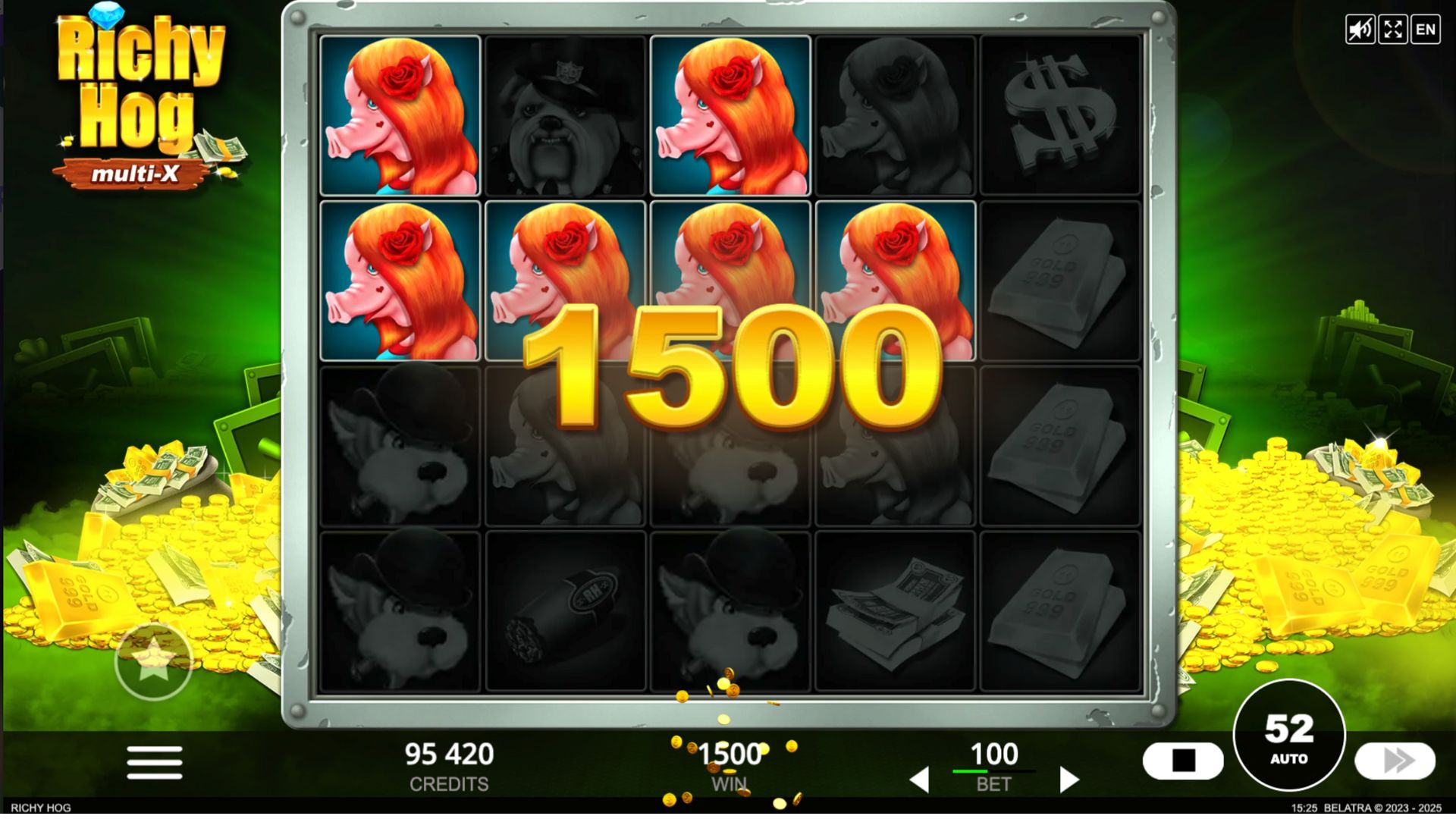 Richy Hog pokie screenshots