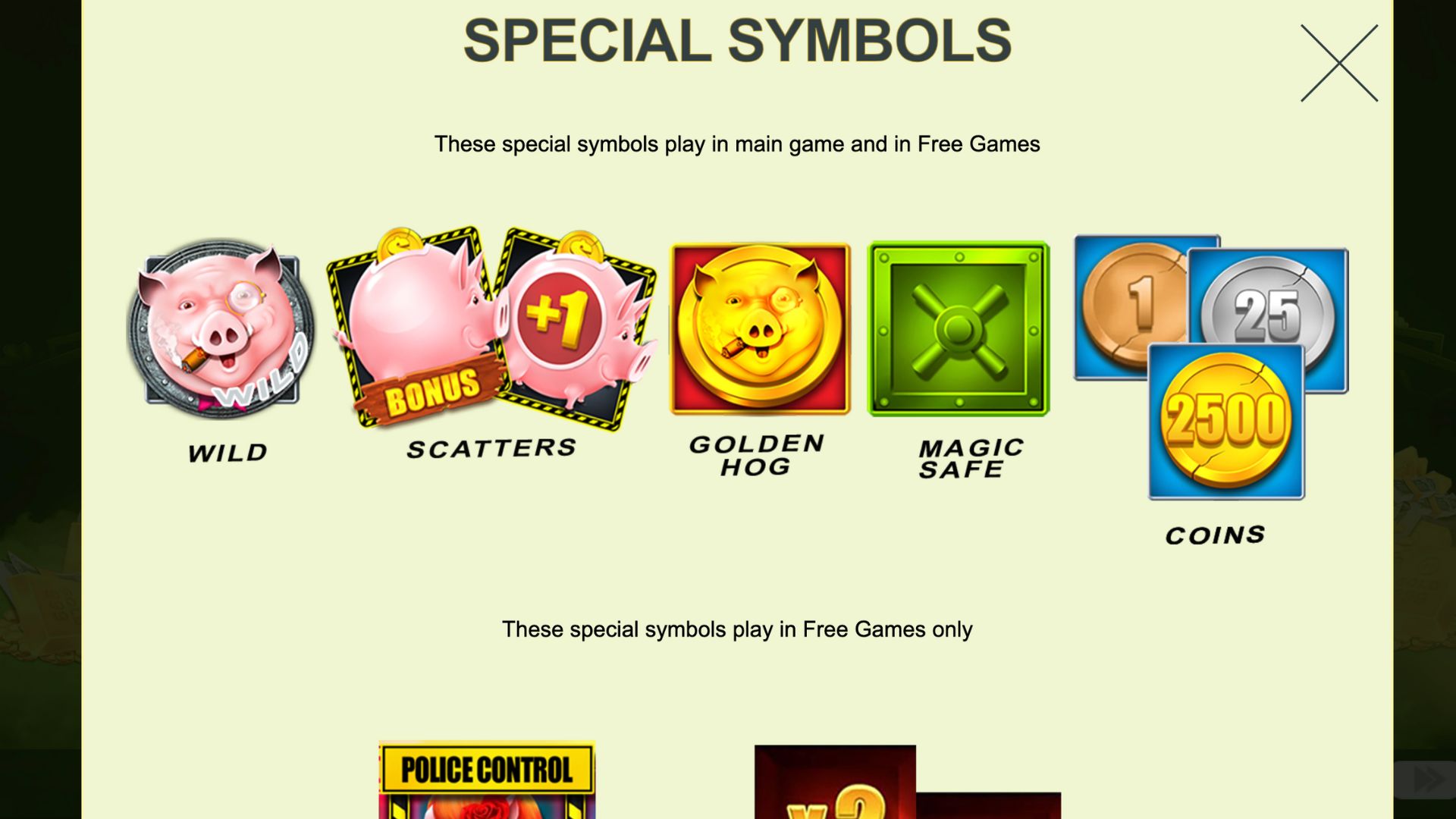 Richy Hog pokie screenshots