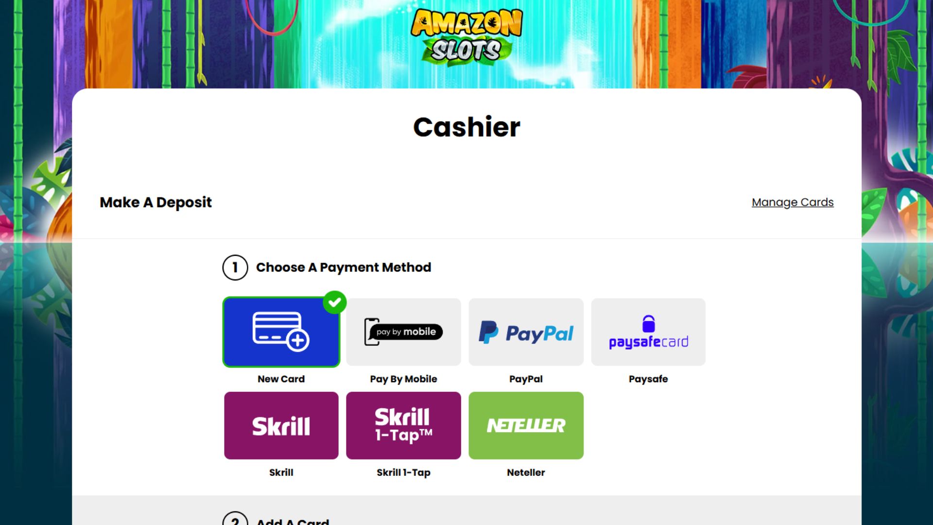 Amazon slots cashier