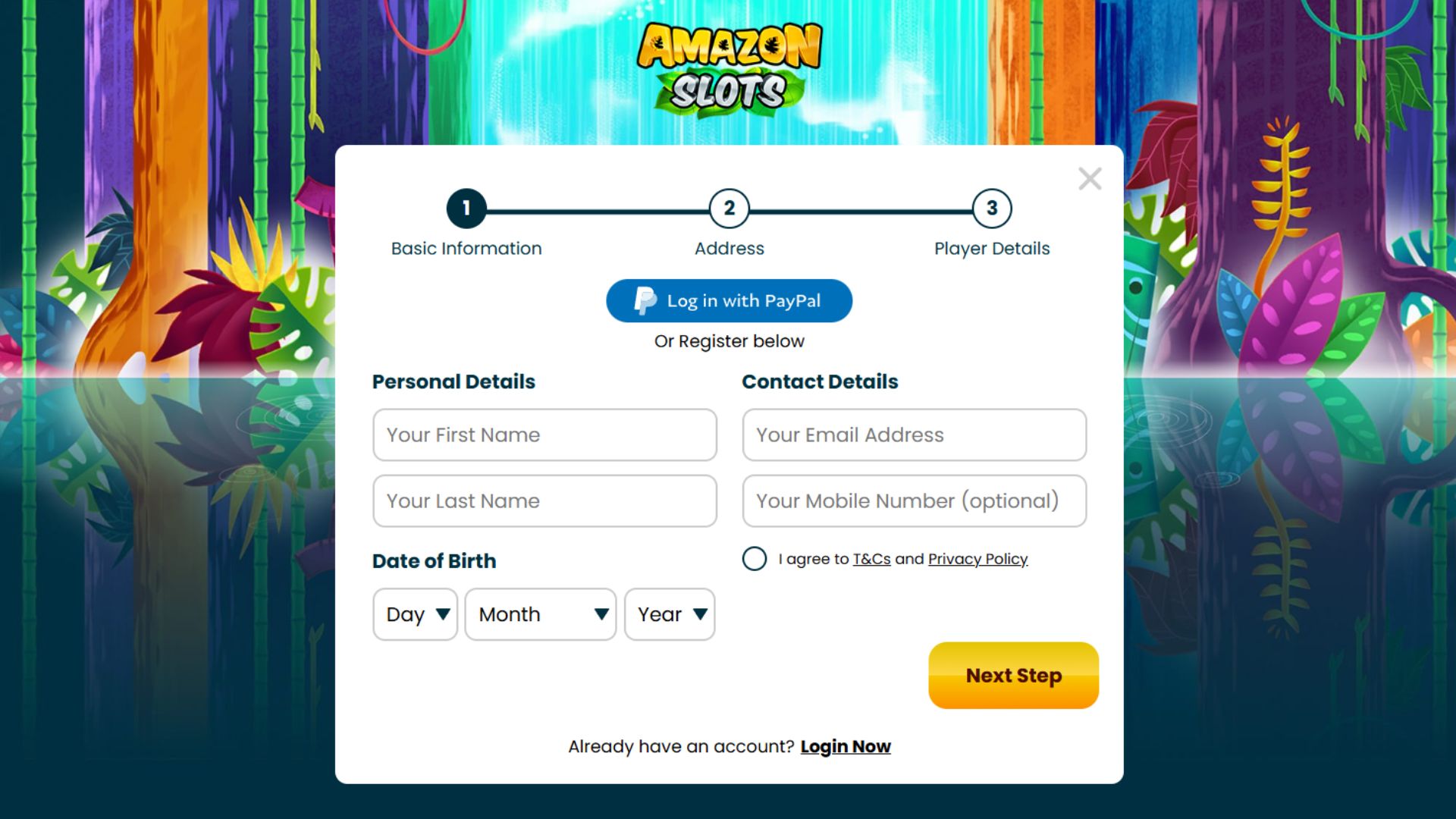 Amazon slots signup