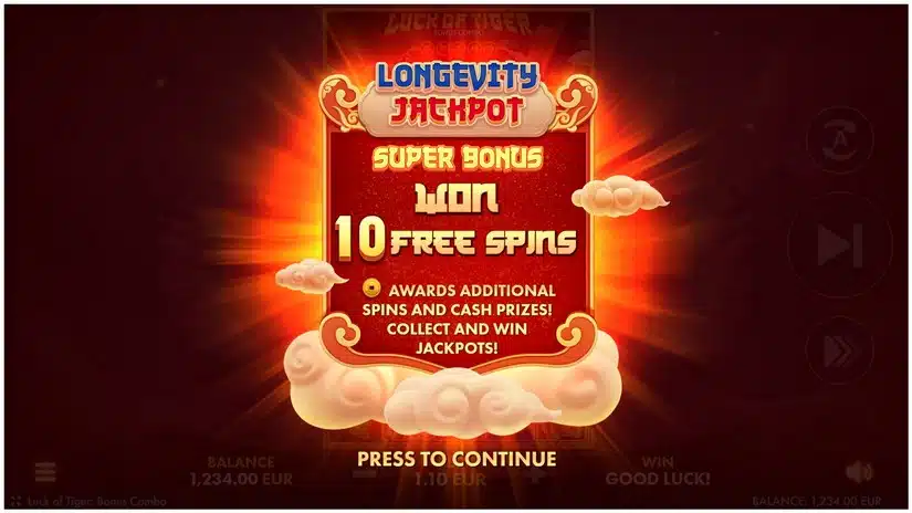 luck of tiger - combo jackpot