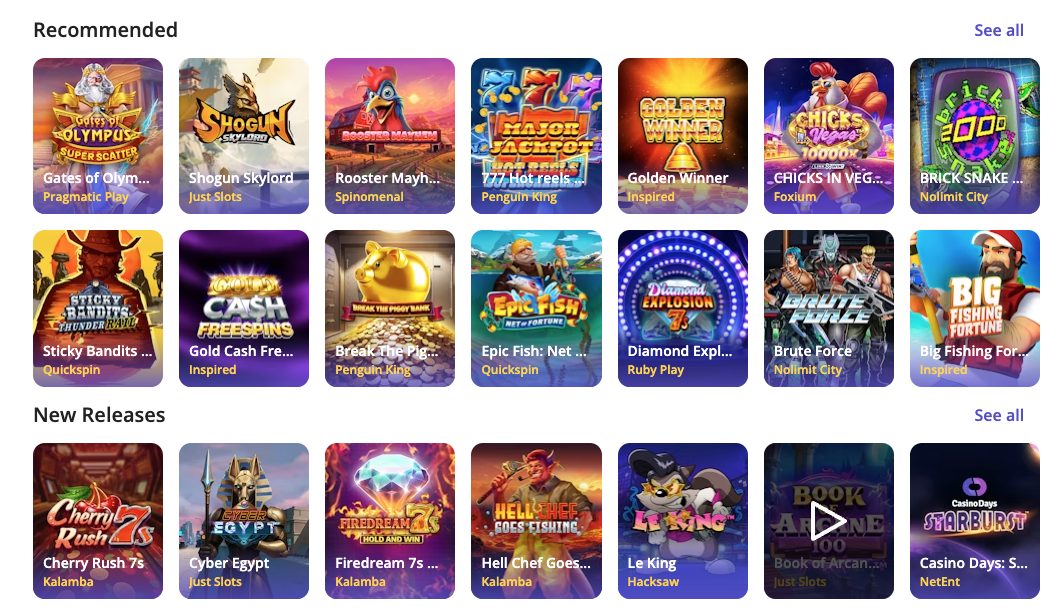 Casino Days Games