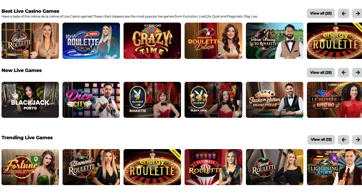 Energy Casino Live Dealer